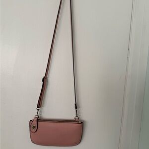NWOT Joy Susan Pink Vegan Leather Crossbody Bag or Wristlet